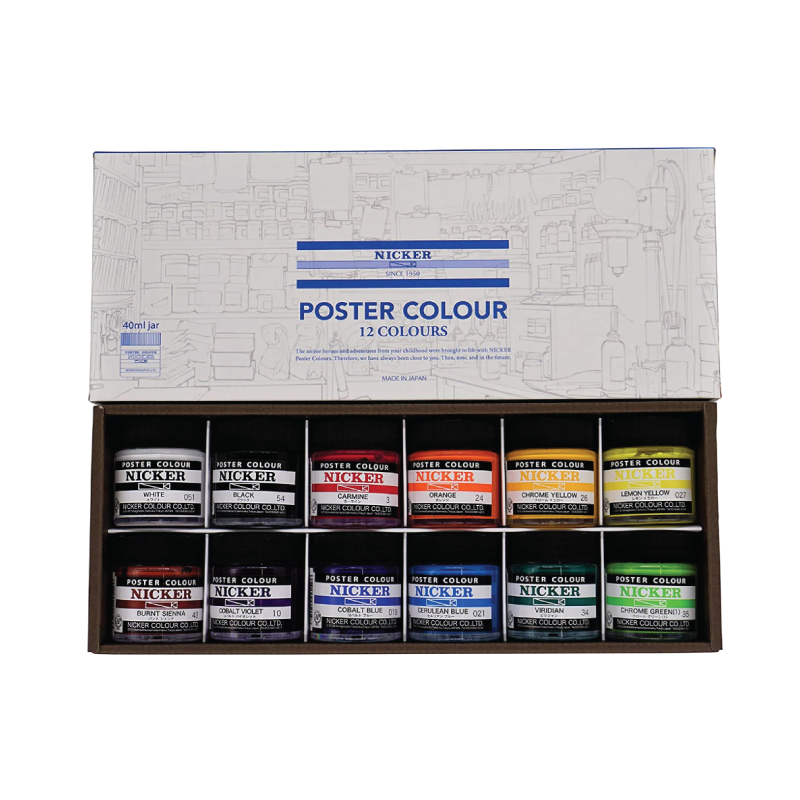 Nicker Poster Colour Paint Set – Mystery Fun Club US
